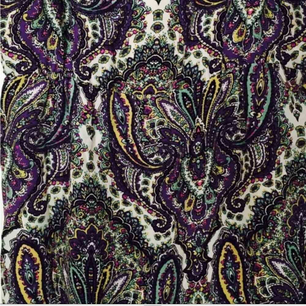 J.Crew Blouson Silk Dress in Royal Paisley Size 8 - Picture 15 of 16
